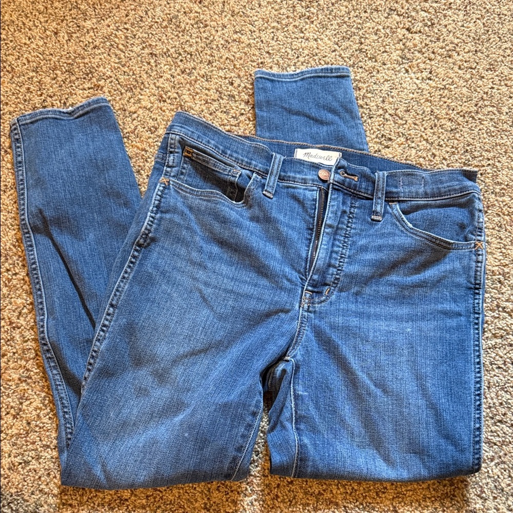 Madewell Women's Classic 10” Blue Skinny Jeans